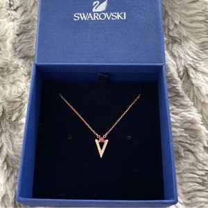 Swarovski Rose Gold Garnet necklace